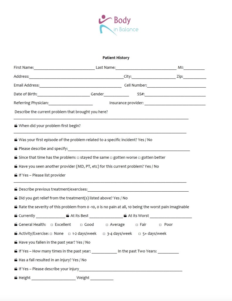 Intake Form